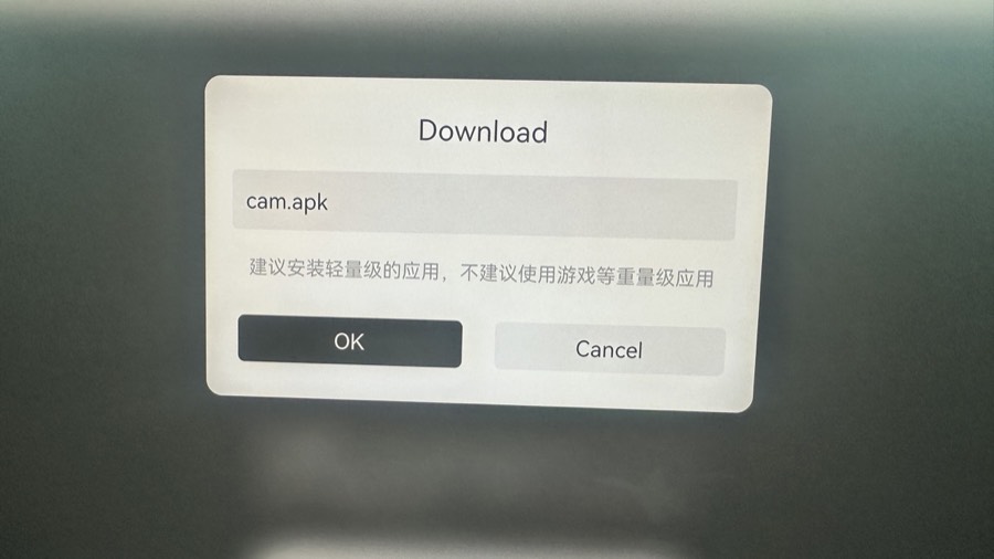 Confirm the download