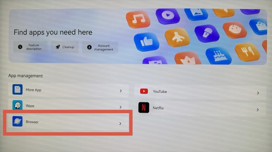 Open the Browser